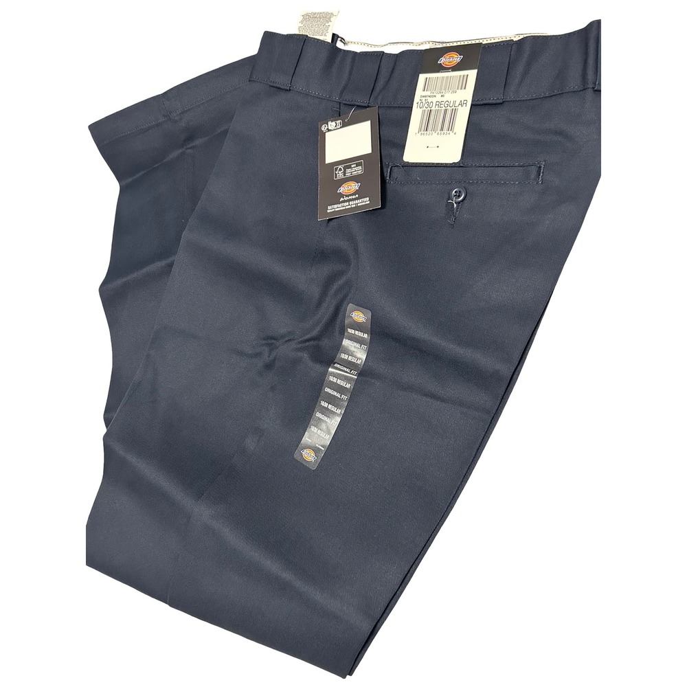 Dickies 874 Original Fit Womens Work Pants Dark Navy Blue Size 10/30 Regular NWT - Picture 2 of 8